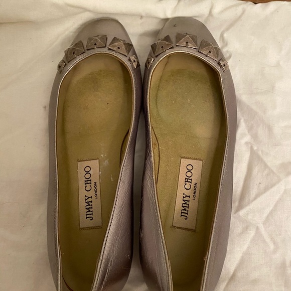 Jimmy Choo silver flats - Picture 4 of 8